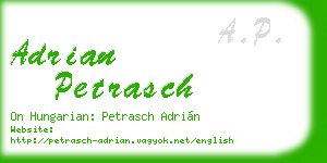adrian petrasch business card